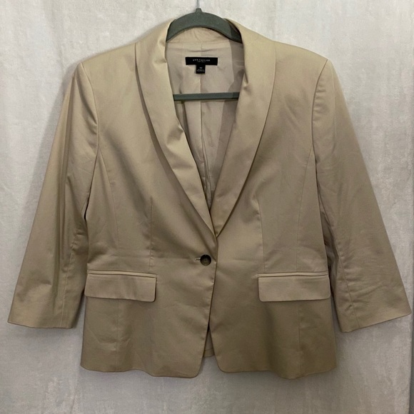 Ann Taylor Jackets & Blazers - SOLD Ann Taylor Jacket cream color and size 10